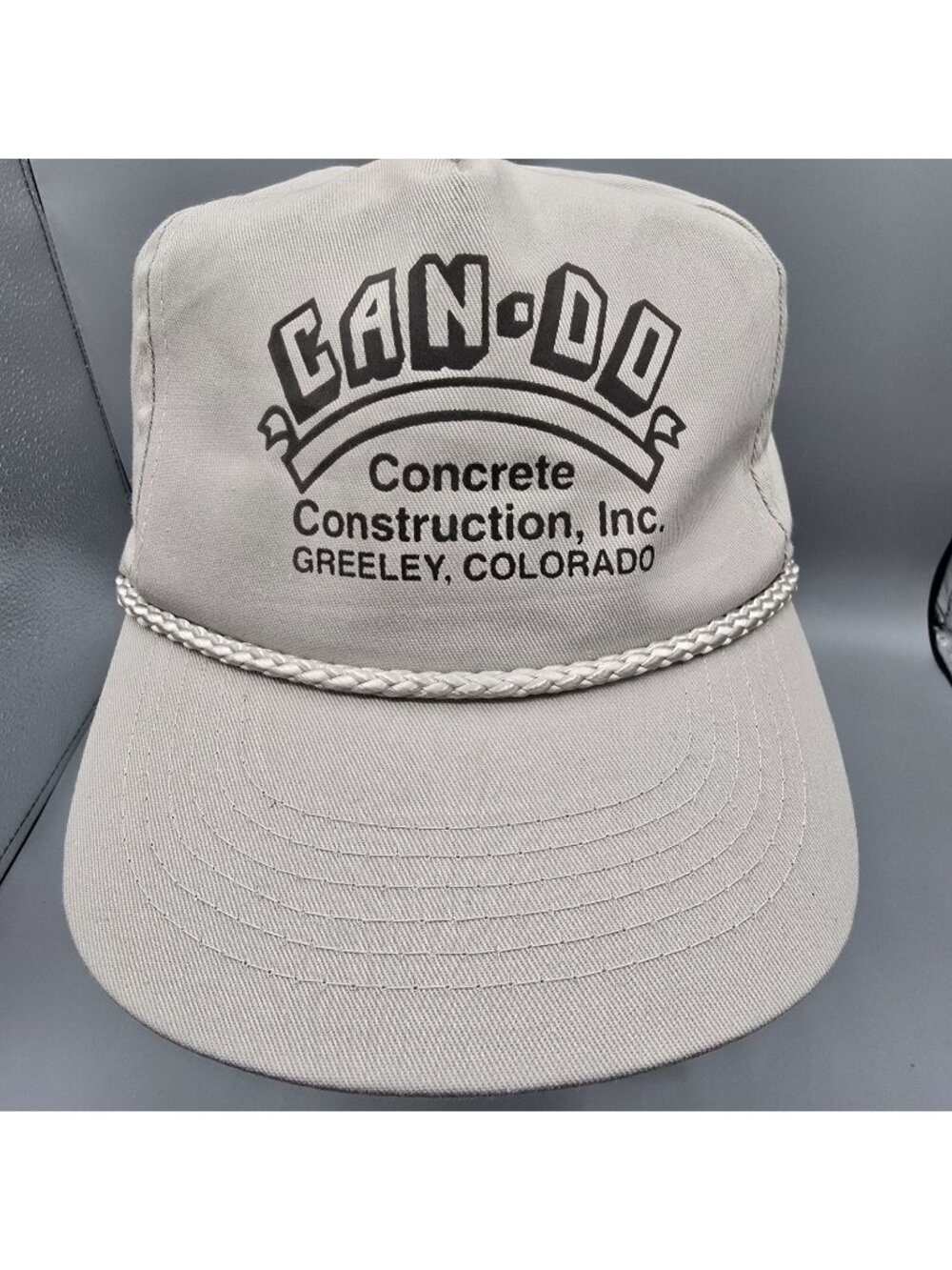 Vintage Can-Do Construction Greeley, Colorado Four Seasons Five Panel Hat